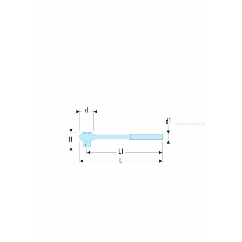 R.151 - grzechotka 1/4" klasyczna