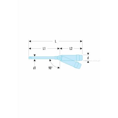 R.142 - rękojeść przegubowa wkrętakowa 1/4"