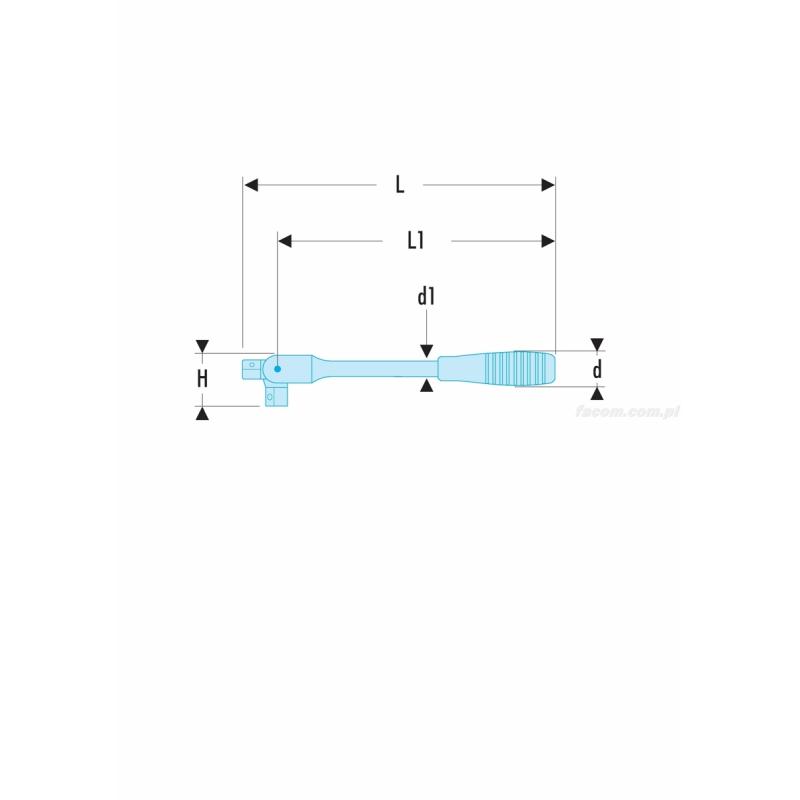 R.140A - rękojeść przegubowa 1/4" R.140A - rękojeść przegubowa 1/4"