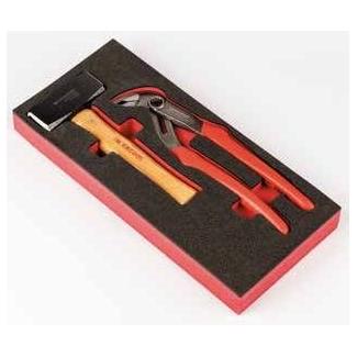 MODM.1262H - moduł narzędzi do pobijania, młot o krawędziach ścietych, na wkładce piankowej