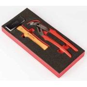 MODM.1262H - moduł narzędzi do pobijania, młot o krawędziach ścietych, na wkładce piankowej MODM.1262H - moduł narzędzi do pobijania, młot o krawędziach ścietych, na wkładce piankowej