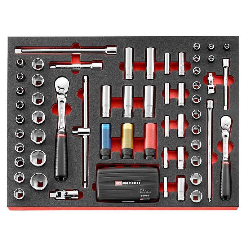 MODM.RJSPB - 59-piece 1/4” - 3/8” - 1/2” metric 6-point sockets set MODM.RJSPB - 59-piece 1/4” - 3/8” - 1/2” metric 6-point sockets set