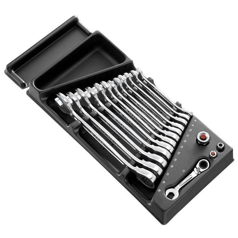 MOD.467BJ13 - Standard metric ratchet combination wrench sets MOD.467BJ13 - Standard metric ratchet combination wrench sets