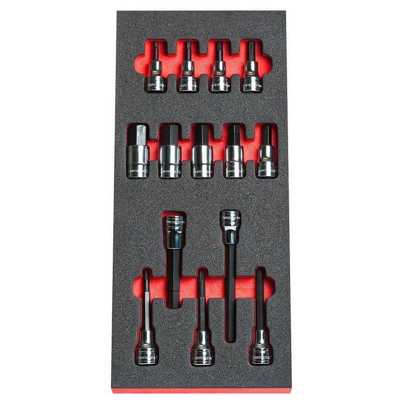 MODM.SHPB - Moduł 13 nasadek 1/2" trzpieniowych, 5 - 19 mm