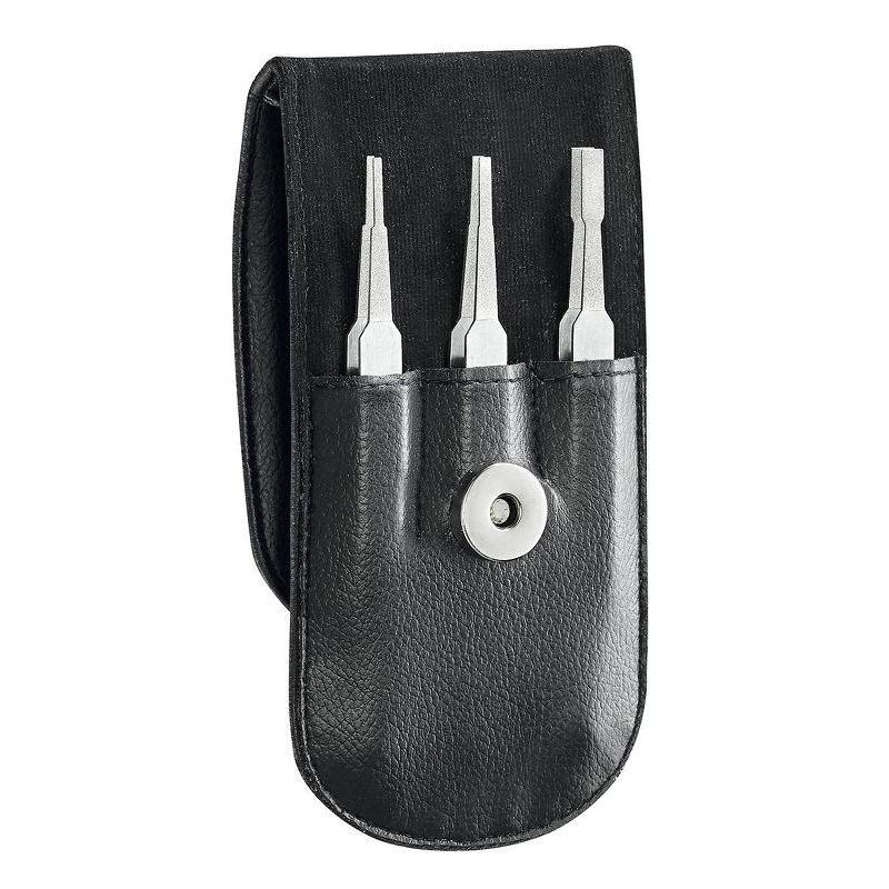 DX.145TCJ3 - Set of 3 diamond-tip contact cleaning tweezers