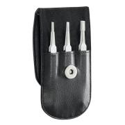 DX.145TCJ3 - Set of 3 diamond-tip contact cleaning tweezers