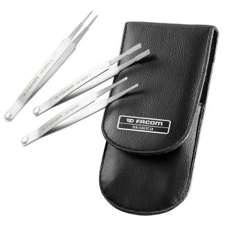 DX.145TCJ3 - Set of 3 diamond-tip contact cleaning tweezers