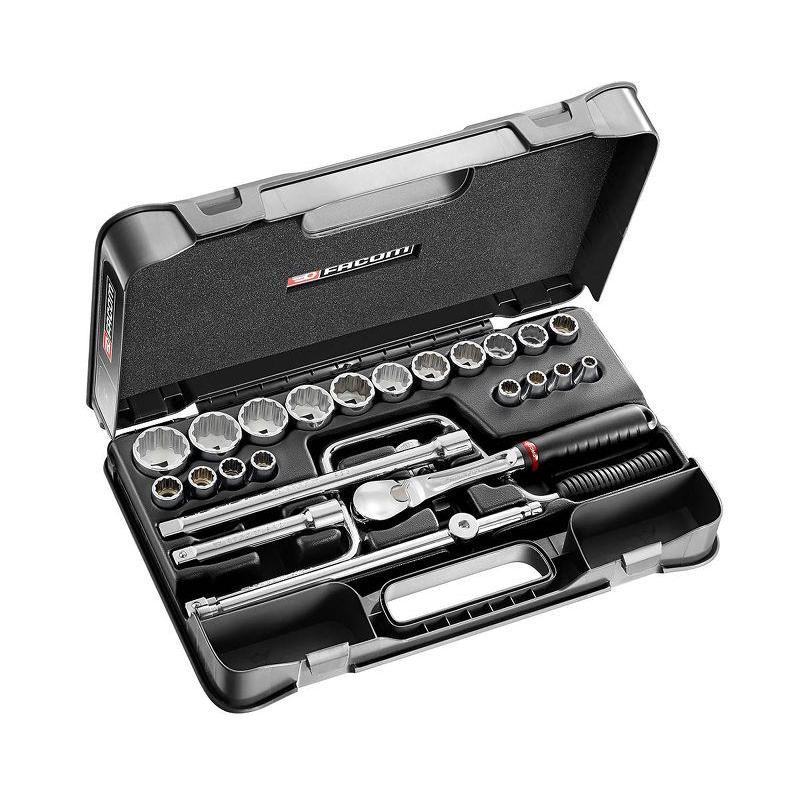 SL.161-3P12U - 25 piece 1/2" inch 12-point sockets set SL.161-3P12U - 25 piece 1/2" inch 12-point sockets set
