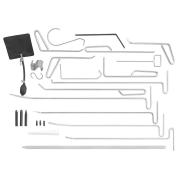 CR.PRK - Set of 34 paint-free dent removal tools