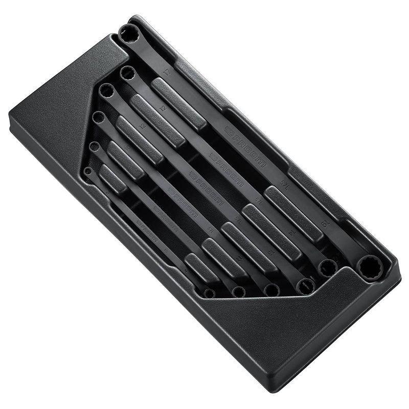 MOD.57LJ6 - moduł 6 kluczy oczkowych długich, odsadzonych pod kątem 15°, 5,5 - 17 mm