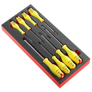 MODM.A1F - zestaw wkrętaków Protwist® Fluo do śrub z rowkiem i Phillips, 3,5 - 8 mm, PH1 - PH2