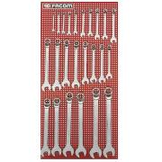 41.P24M - Zestaw kluczy oczkowo-płaskich odsadzonych, 6 - 32 mm