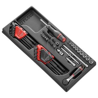 MOD.R161-46 - 1/4" metrics 6-point sockets set
