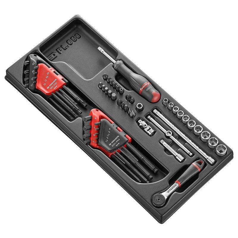 MOD.R161-46 - 1/4" metrics 6-point sockets set MOD.R161-46 - 1/4" metrics 6-point sockets set