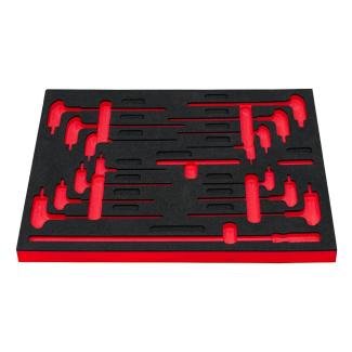 PM.IMJPX5.P5 - Wytłoczka piankowa na klucze trzpieniowe typu "T"