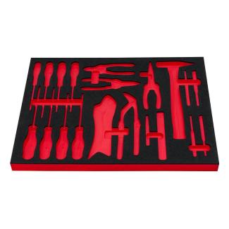 PM.IMZR.P2 - Wytłoczka piankowa na zestaw narzędzi - wkrętaki, szczypce, pobijanie