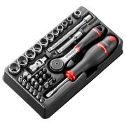 MOD.R161-66 - 1/4" metrics 6-point sockets set MOD.R161-66 - 1/4" metrics 6-point sockets set