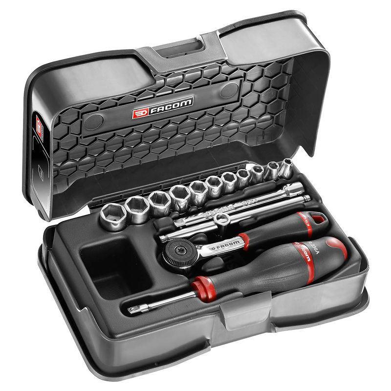 R.161-2P6 - 1/4" metrics 6-point sockets set R.161-2P6 - 1/4" metrics 6-point sockets set