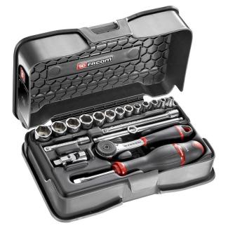 R.161-3P6 - 1/4" metrics 6-point sockets set