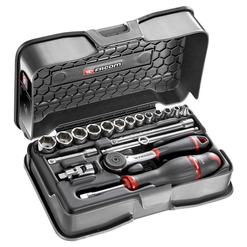R.161-3P6 - 1/4" metrics 6-point sockets set R.161-3P6 - 1/4" metrics 6-point sockets set