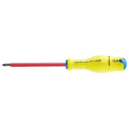 AD2X125VEF - PROTWIST® 1000 Volt insulated screwdriver for Pozidriv® screws, PZ2