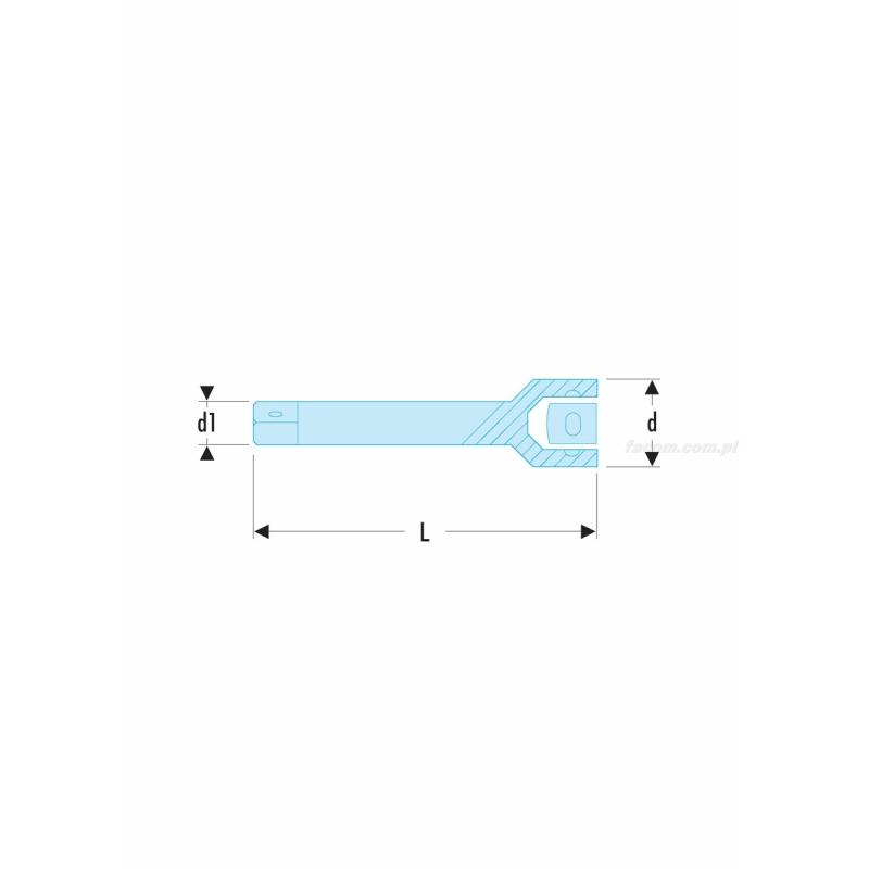 R.216 - przedłużacz giętki 1/4", 150 mm R.216 - przedłużacz giętki 1/4", 150 mm