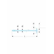 R.229A - rękojeść z przegubem kardana 1/4'', 385 mm