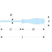 ANXR20X100F - Wkrętak protwist resistorx 20x100 fluo ANXR20X100F - Wkrętak protwist resistorx 20x100 fluo