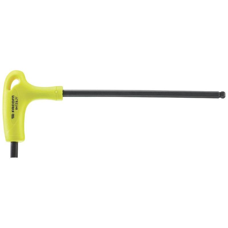 84TZS.10F - Klucz trzpieniowy z rękojeścią z kulką 10mm fluo