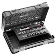 J.161-1P12U - zestaw nasadek 3/8" w kasecie, 1/4" - 3/4"