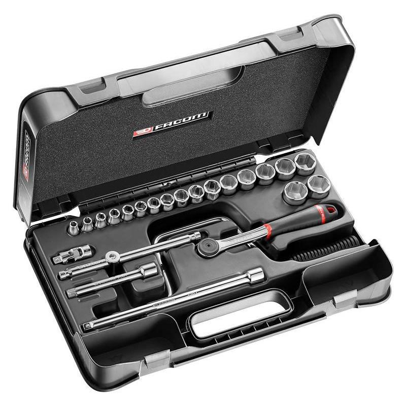 J.161-4P6 - zestaw nasadek 3/8", 6-kątnych, 7 mm - 24 mm