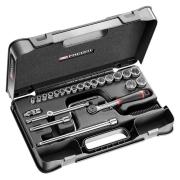 J.161-4P6 - zestaw nasadek 3/8", 6-kątnych, 7 mm - 24 mm