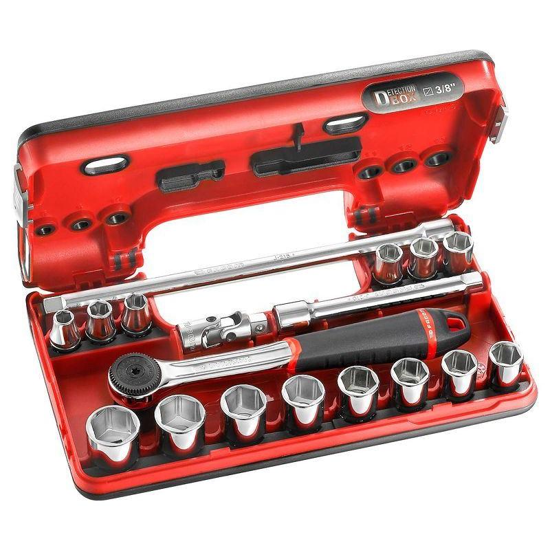 J.161DBOX1 - 3/8" metrics 6-point sockets set J.161DBOX1 - 3/8" metrics 6-point sockets set
