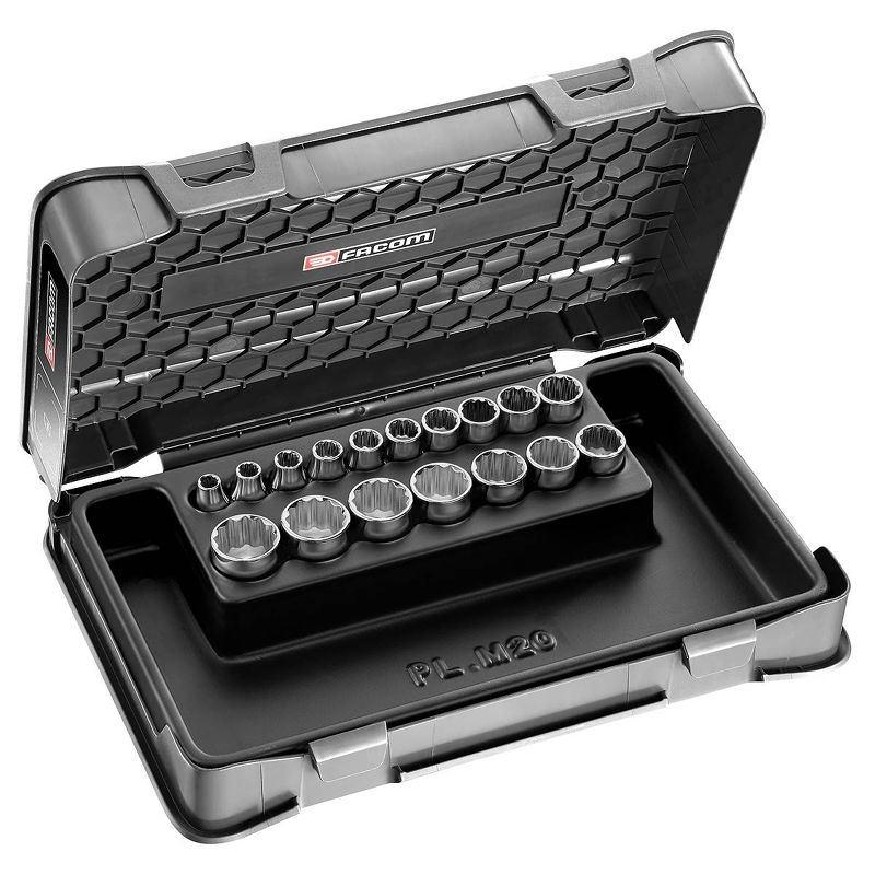 J.400 - 3/8" metrics 12-point sockets set