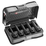 NSVL.J5A - zestaw 5 nasadek udarowych 1/2", długich, XZN, M10 - M18 NSVL.J5A - zestaw 5 nasadek udarowych 1/2", długich, XZN, M10 - M18