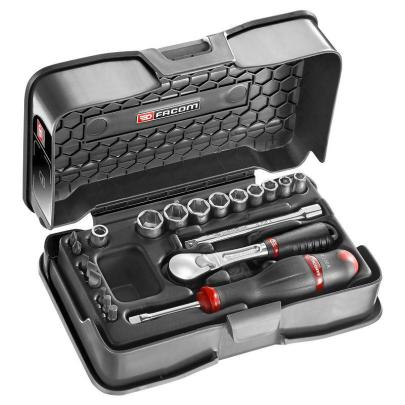 RL.161-4P6 - 1/4" metrics 6-point sockets set
