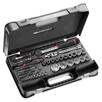 RS.161-2 - zestaw nasadek 1/4" i 1/2" w kasecie, 5,5 mm - 32 mm