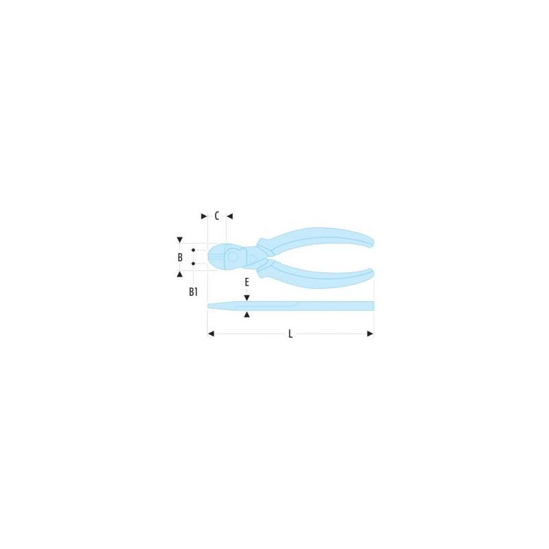 192.16CPEF - Szczypce tnące boczne fluo