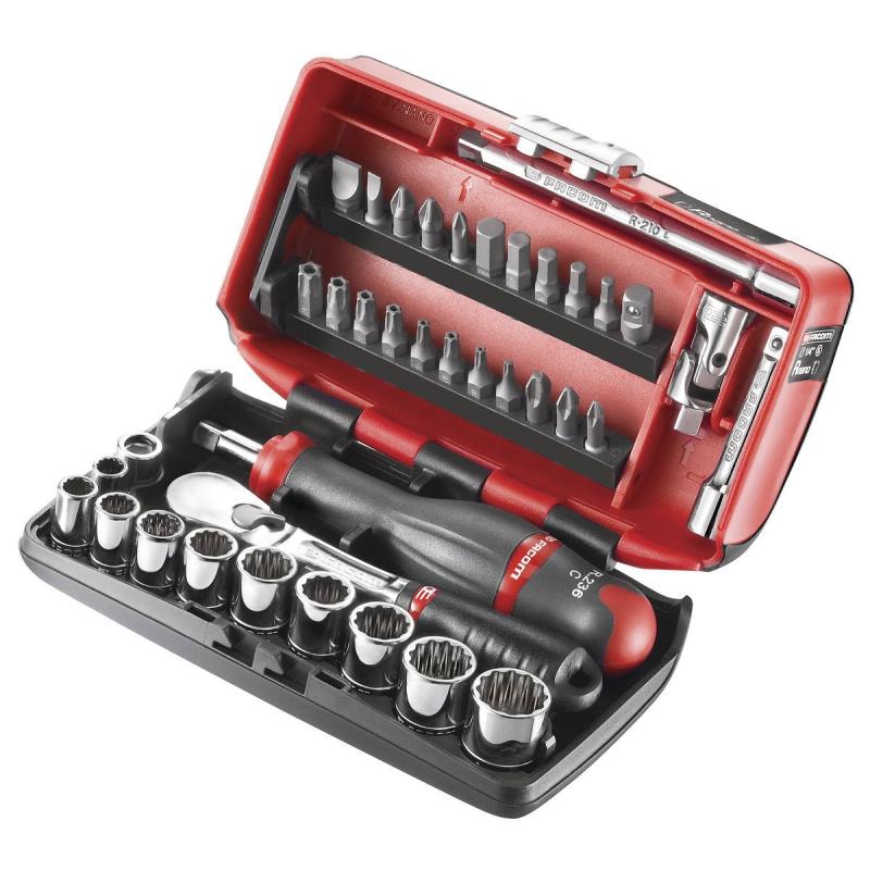 RL.NANO-U2 - zestaw nasadek 1/4" w kasecie, 7/32'' - 9/16'' RL.NANO-U2 - zestaw nasadek 1/4" w kasecie, 7/32'' - 9/16''