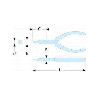 431.LMTF - SZCZYPCE  do chwytania Micro-Tech® ze szczękami wysmukłymi FLUO