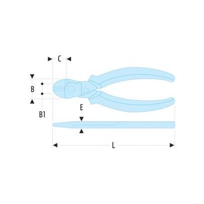 FACOM 192.14CPEF - FLUO CUTTING PLIER ✔