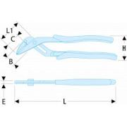 181.25CPEF - FLUO MULTIGRIP PLIER