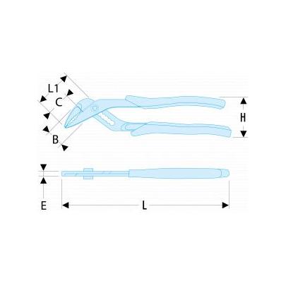 181.25CPEF - FLUO MULTIGRIP PLIER