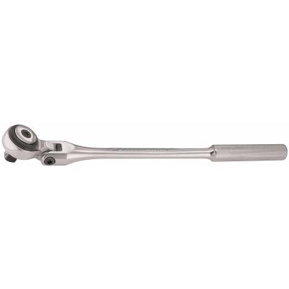 J.158A - Grzechotka 3/8" z główką przegubową i rękojeścią metalową