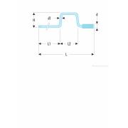 J.115 - korba 3/8" z uchwytem metalowym