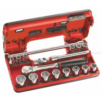 JL.DBOX1 - zestaw nasadek 3/8" w kasecie, J8 - J22