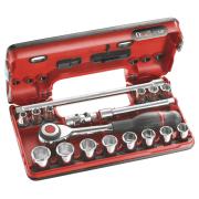 J.360DBOX1 - zestaw nasadek 3/8" w kasecie, 8mm - 22 mm