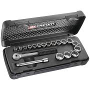 J.420E - zestaw nasadek 3/8" w kasecie, 7 mm - 24 mm