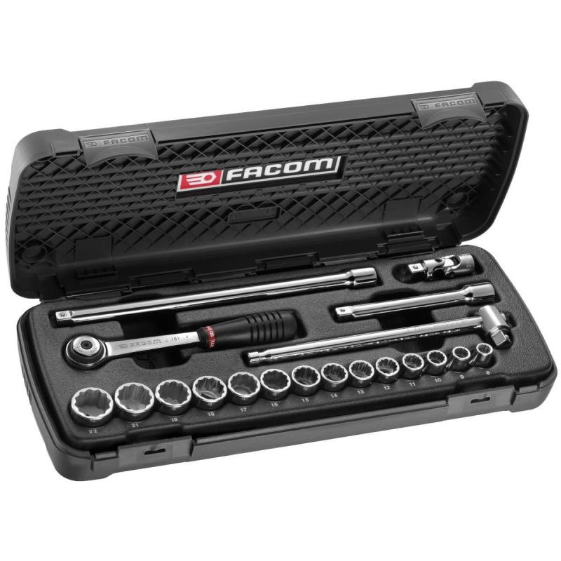 J.430AP - zestaw nasadek 3/8" w kasecie, 7 mm - 22 mm J.430AP - zestaw nasadek 3/8" w kasecie, 7 mm - 22 mm