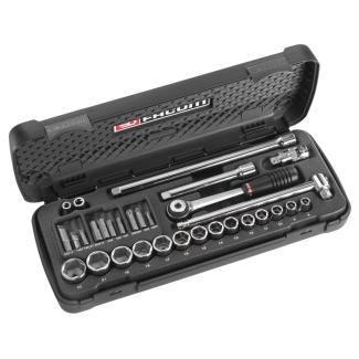 J.431ASP - zestaw nasadek 3/8" w kasecie, 7 mm - 22 mm